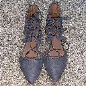 Mossimo Grey Pointed Flats Size 6.5 - Brand New